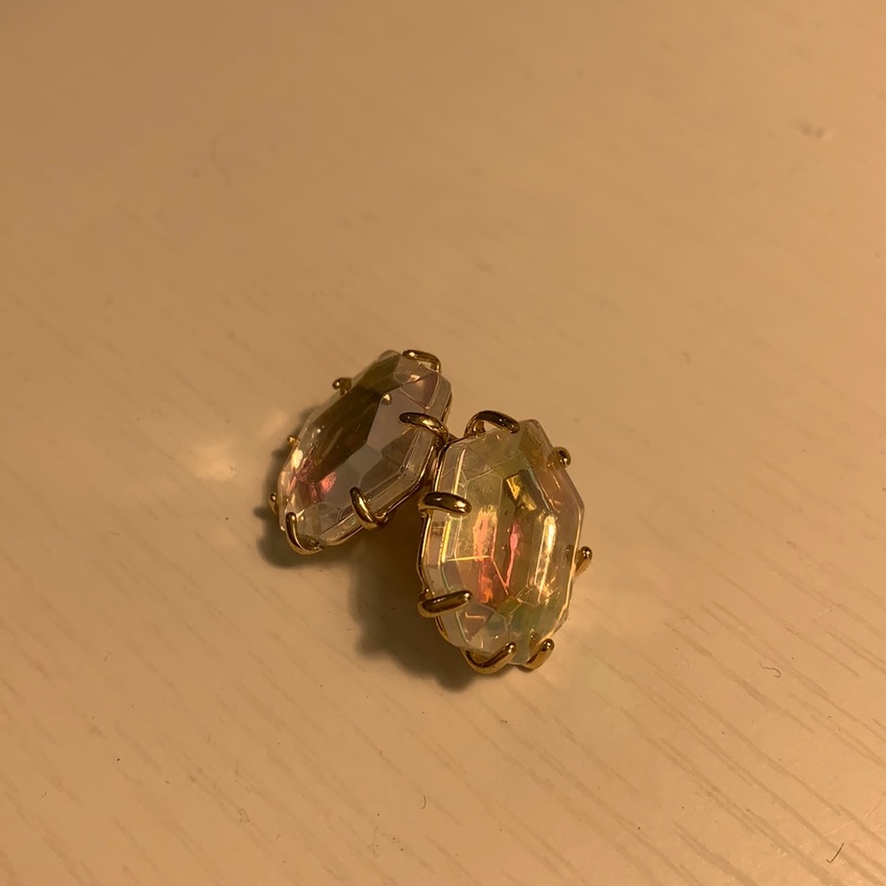 Dichroic glass Kendra Scott stud earrings